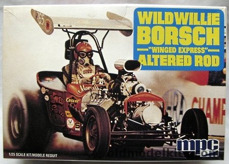 MPC 1/25 Wild Willie Borsch 'Winged Express' Altered Rod, 6066 plastic model kit